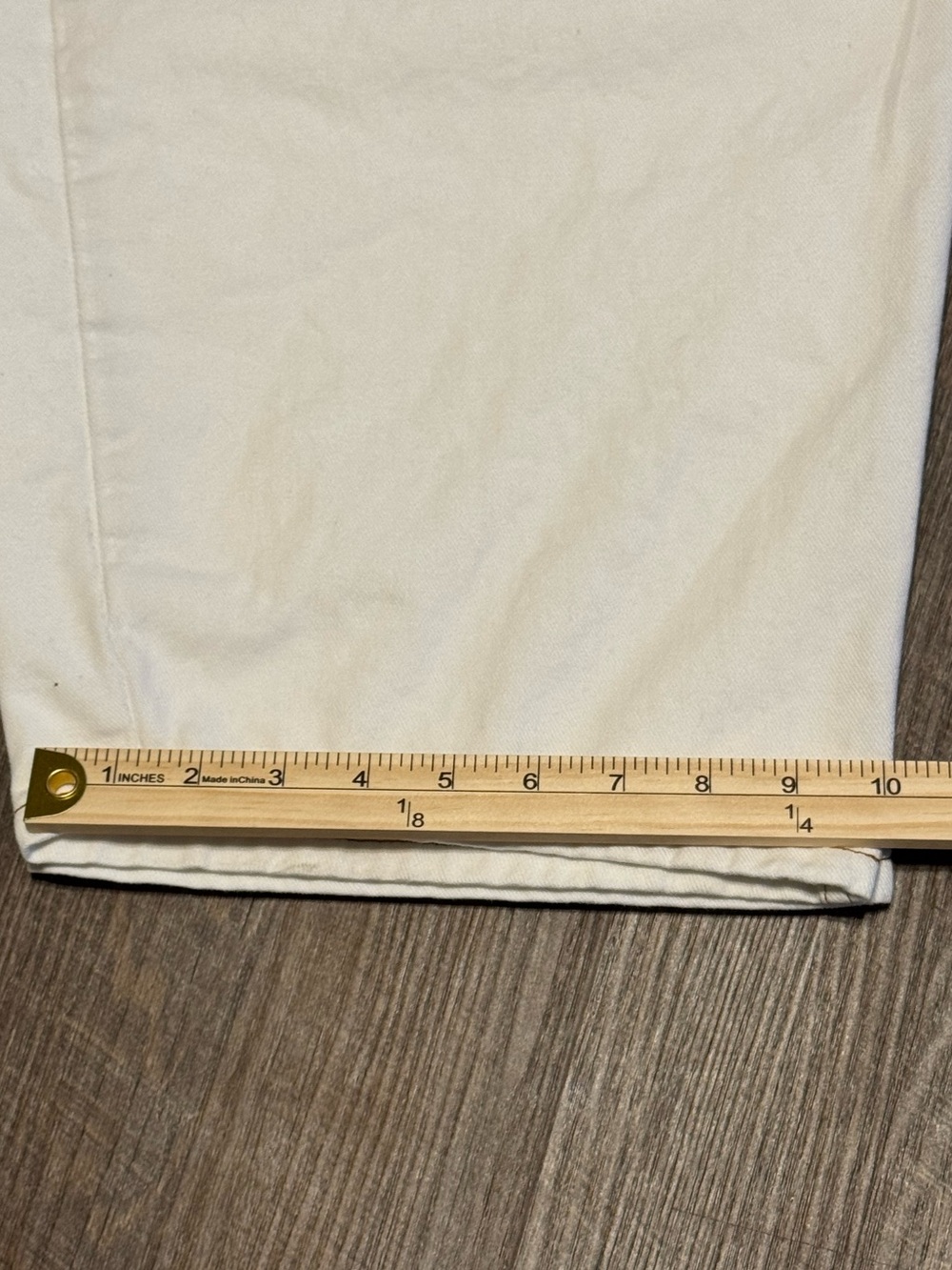 ASOS ARRANGE Sydney Off White/White Denim/Cotton Barrel Leg Jeans US 12 - Picture 12 of 15